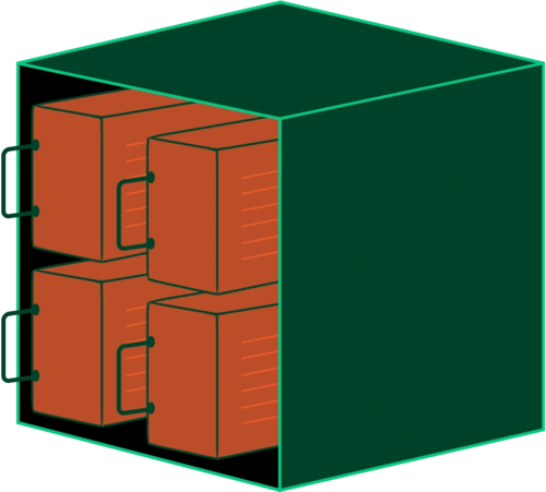 Large Locker KuboGreen